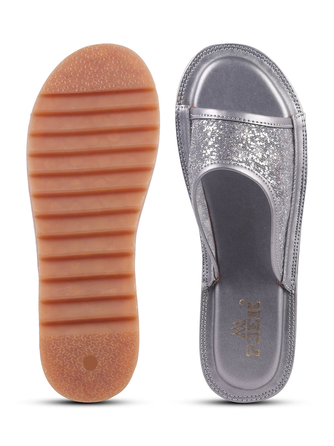 Glitter Slip On Flats for