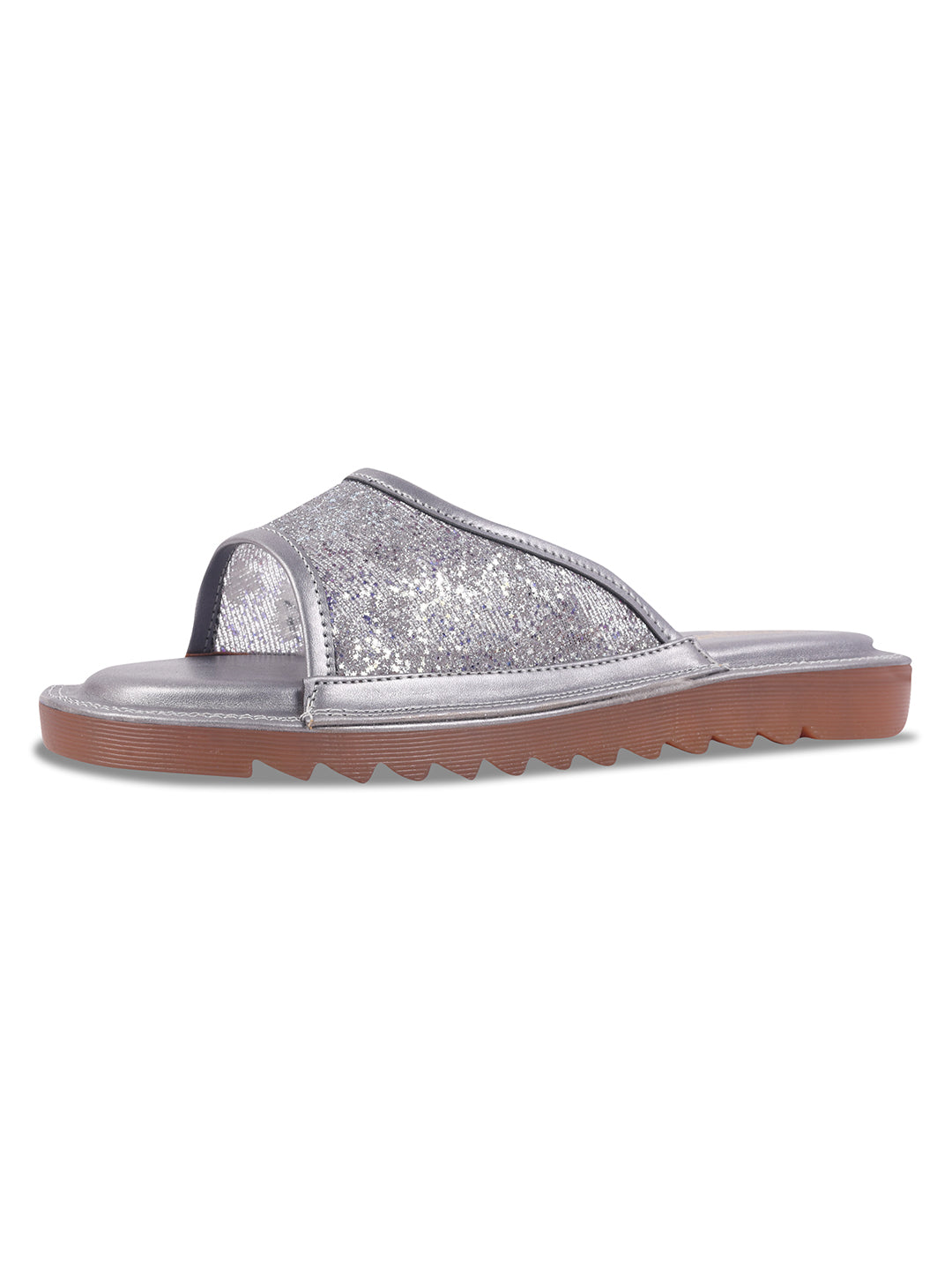 Glitter Slip On Flats for