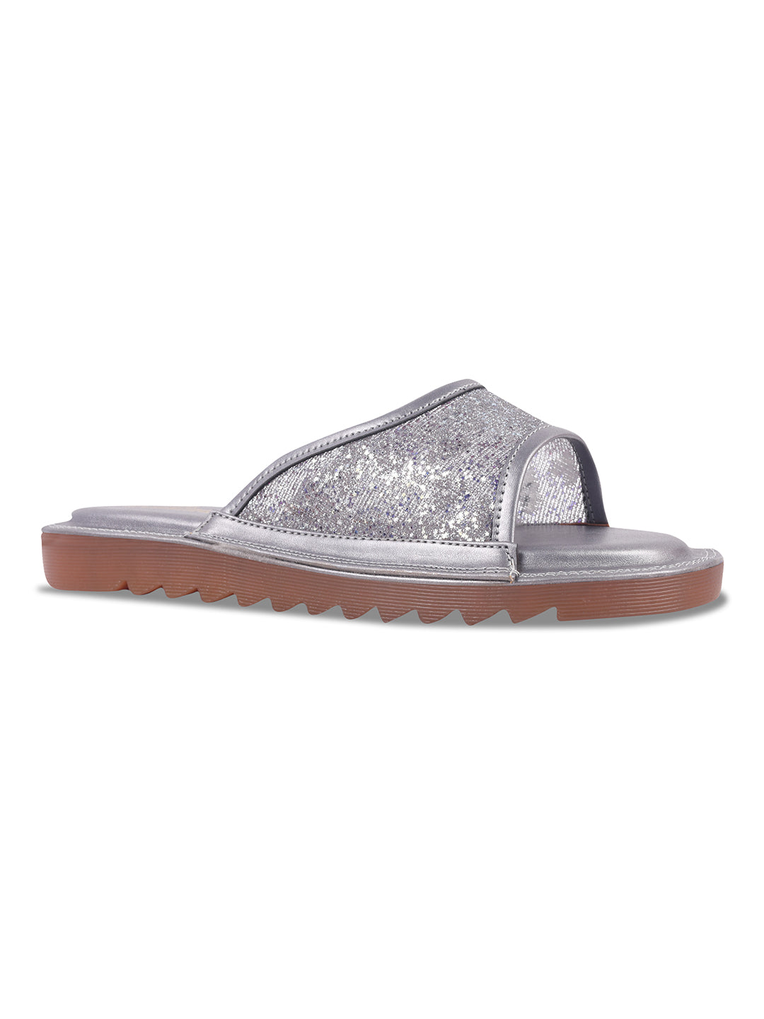 Glitter Slip On Flats for