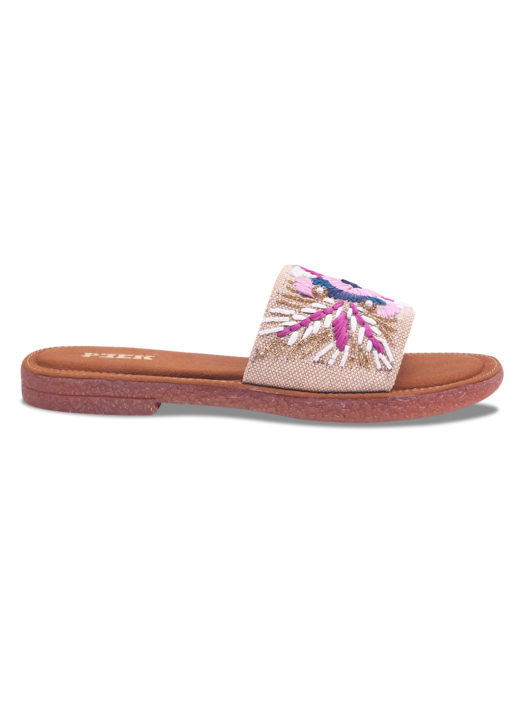 Flower 1 Handcrafted Floral Embroidered Flats