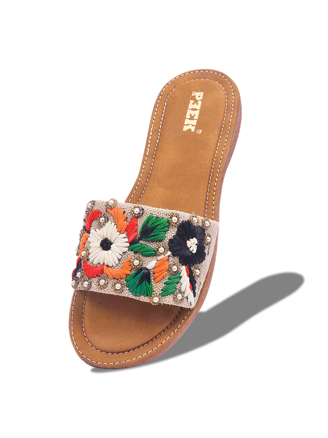 Flower 2 Handcrafted Floral Embroidered Flats