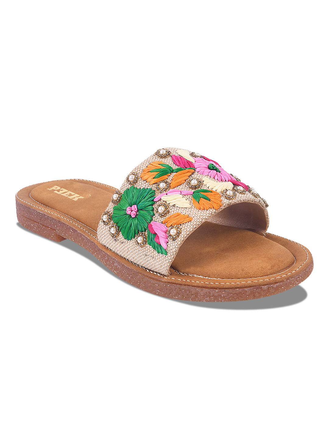 Flower 2 Handcrafted Floral Embroidered Flats