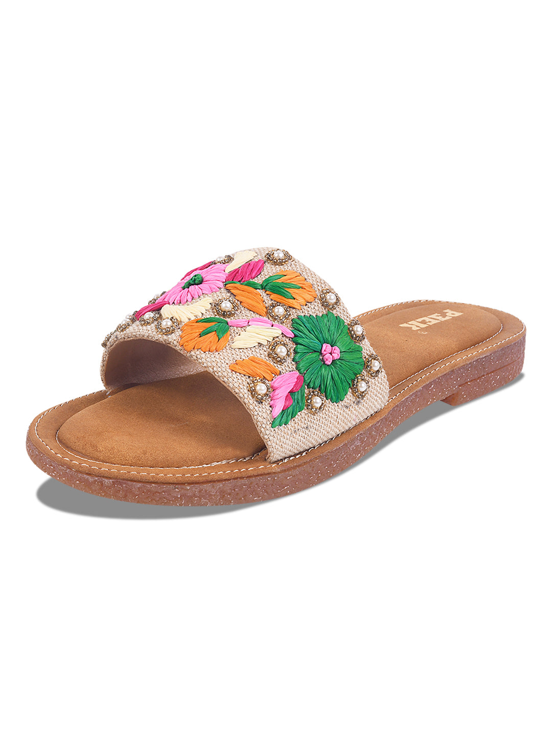 Flower 2 Handcrafted Floral Embroidered Flats