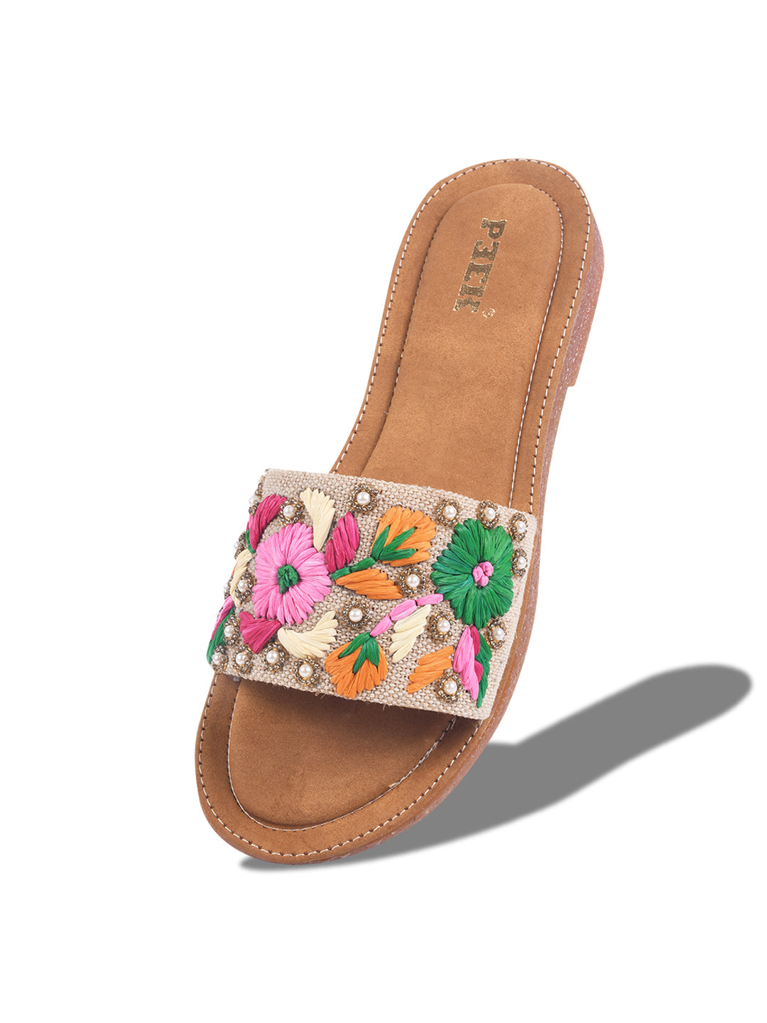 Flower 2 Handcrafted Floral Embroidered Flats