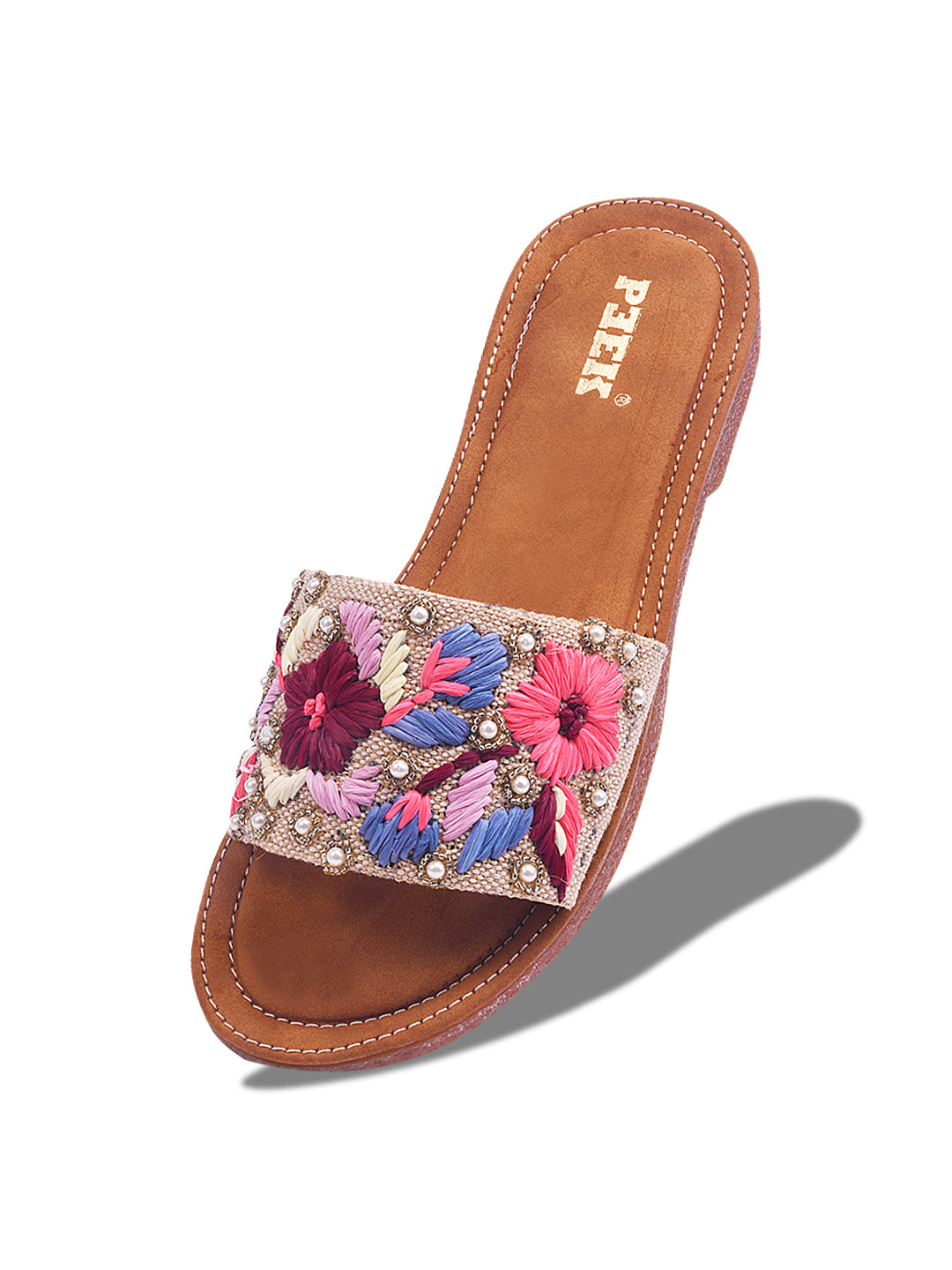 Flower 2 Handcrafted Floral Embroidered Flats