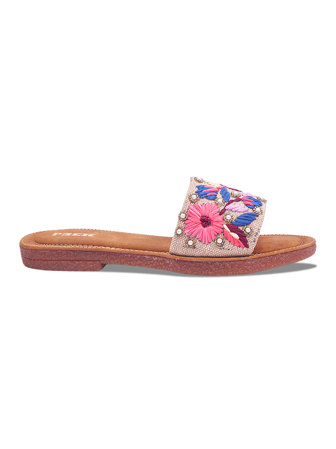 Flower 2 Handcrafted Floral Embroidered Flats
