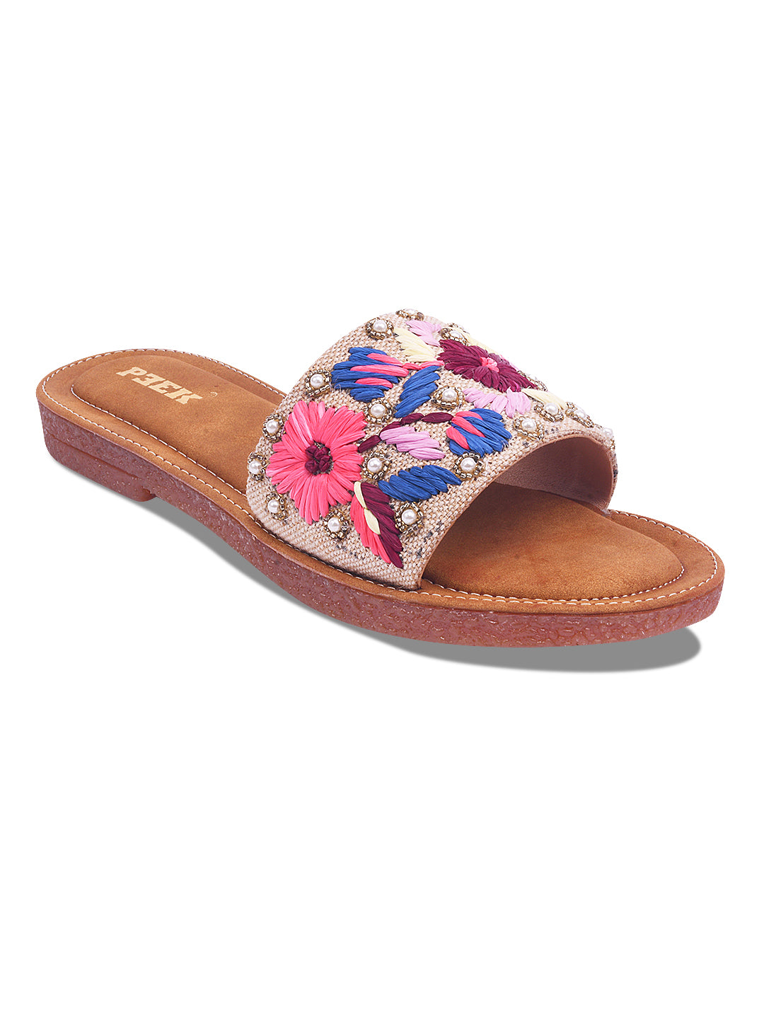 Flower 2 Handcrafted Floral Embroidered Flats