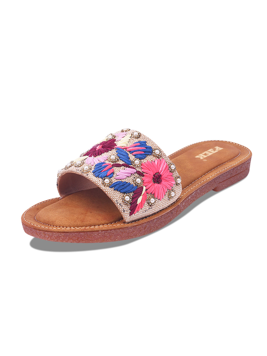 Flower 2 Handcrafted Floral Embroidered Flats