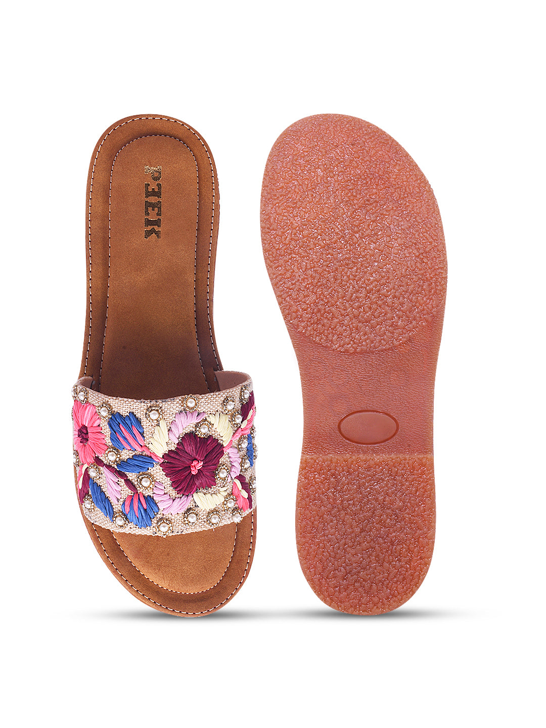 Flower 2 Handcrafted Floral Embroidered Flats