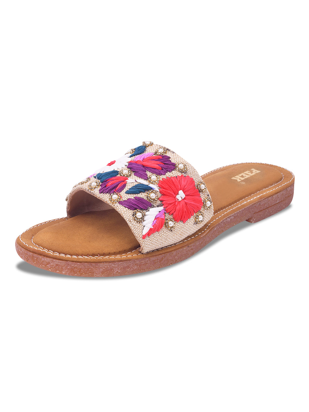 Flower 2 Handcrafted Floral Embroidered Flats