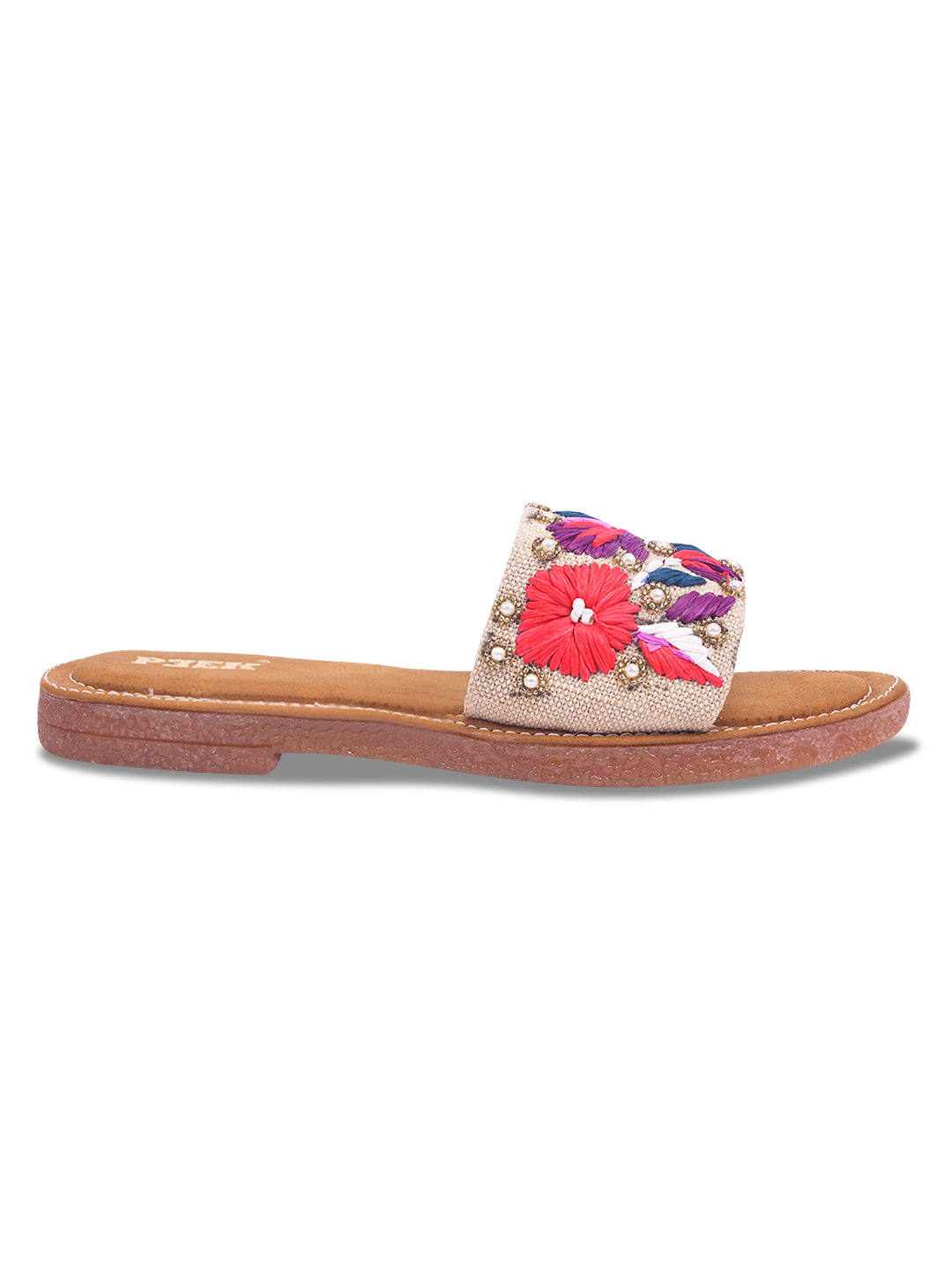 Flower 2 Handcrafted Floral Embroidered Flats