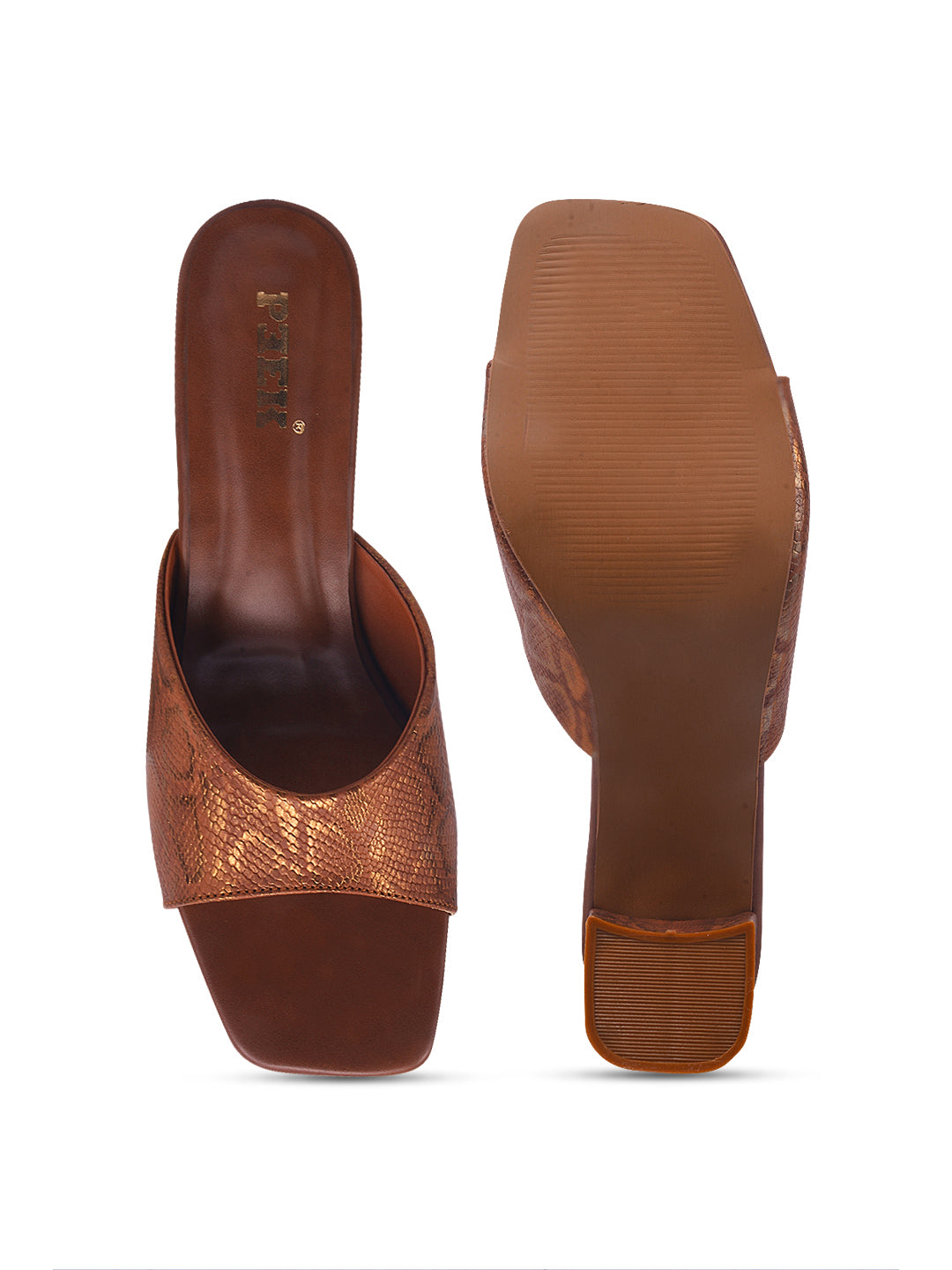 Heels 3 Textured Block Heels