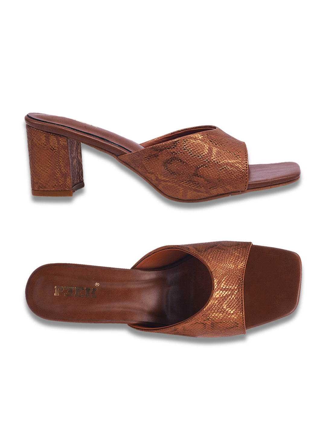 Heels 3 Textured Block Heels