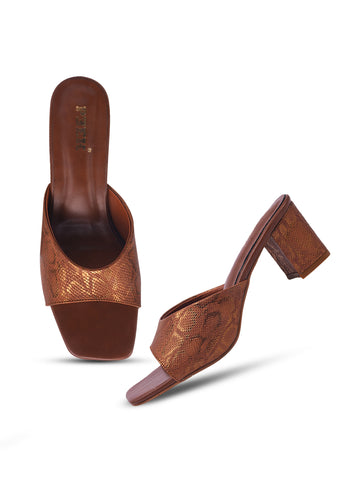 Heels 3 Textured Block Heels