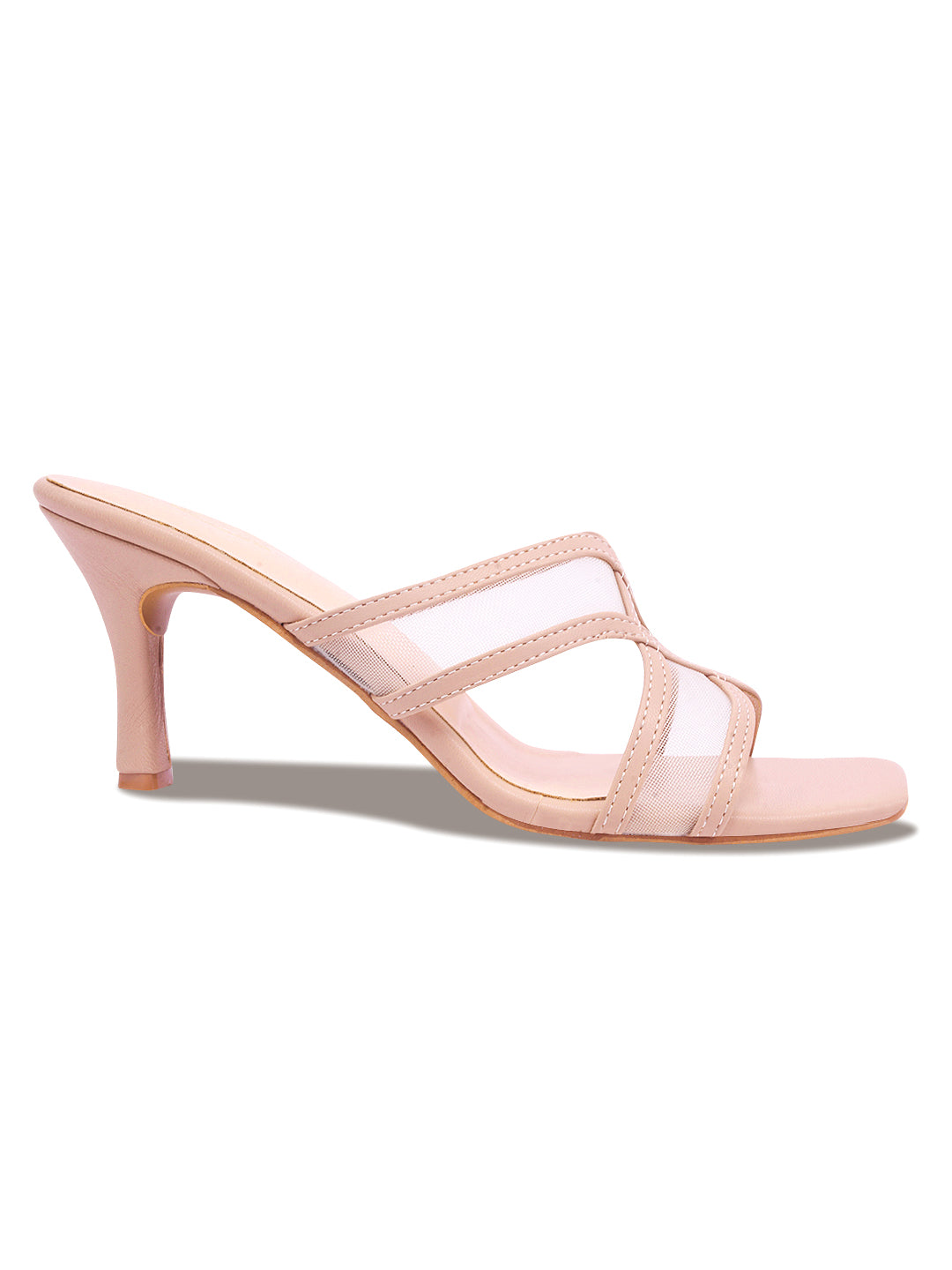 Heels-4 Criss-Cross Transparent Strap Heels
