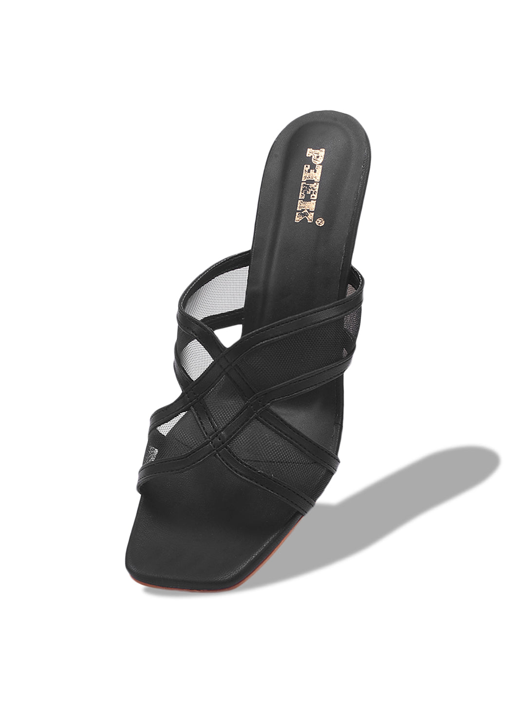 Heels-4 Criss-Cross Transparent Strap Heels