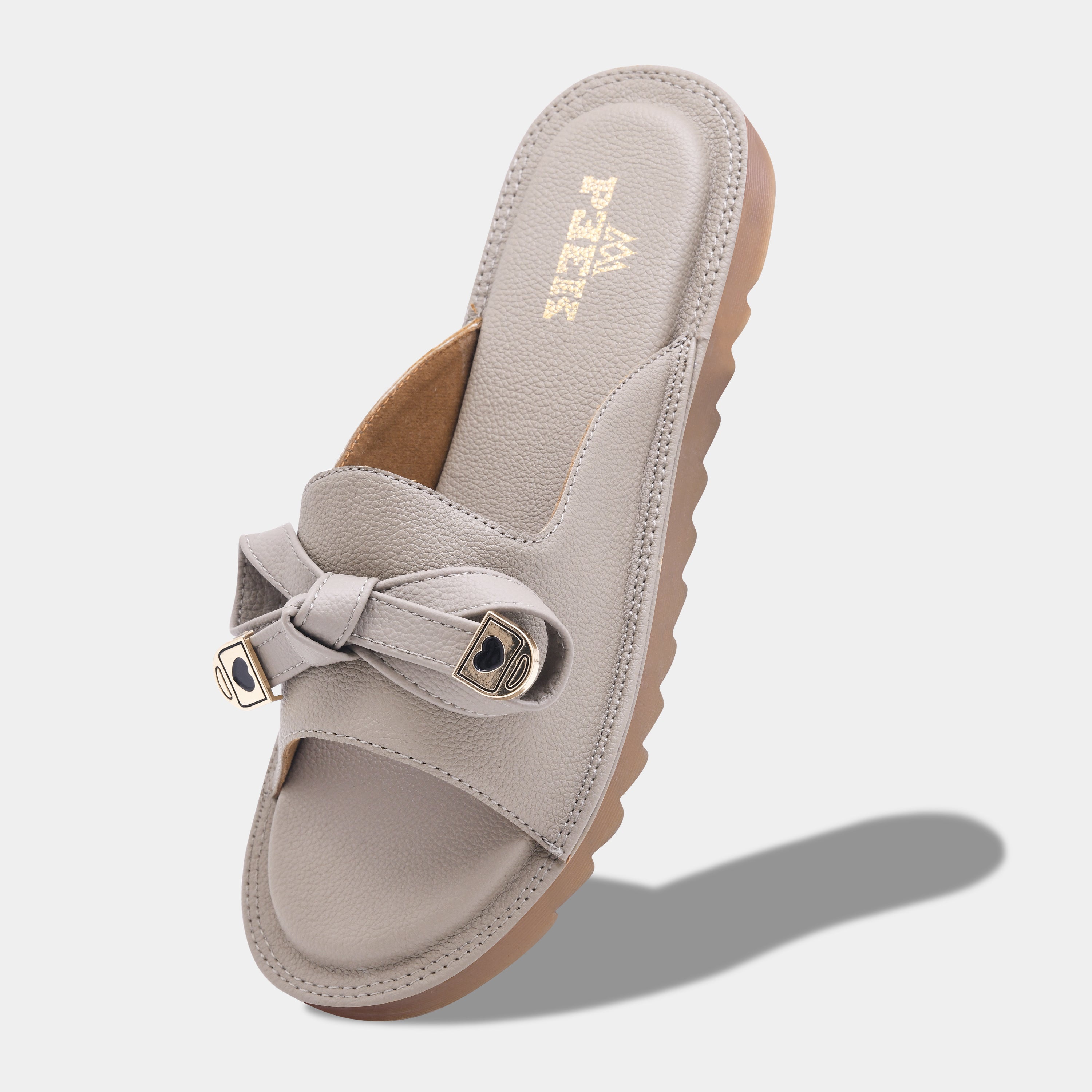 Double Buckle Slip On Flats with Adjustable straps