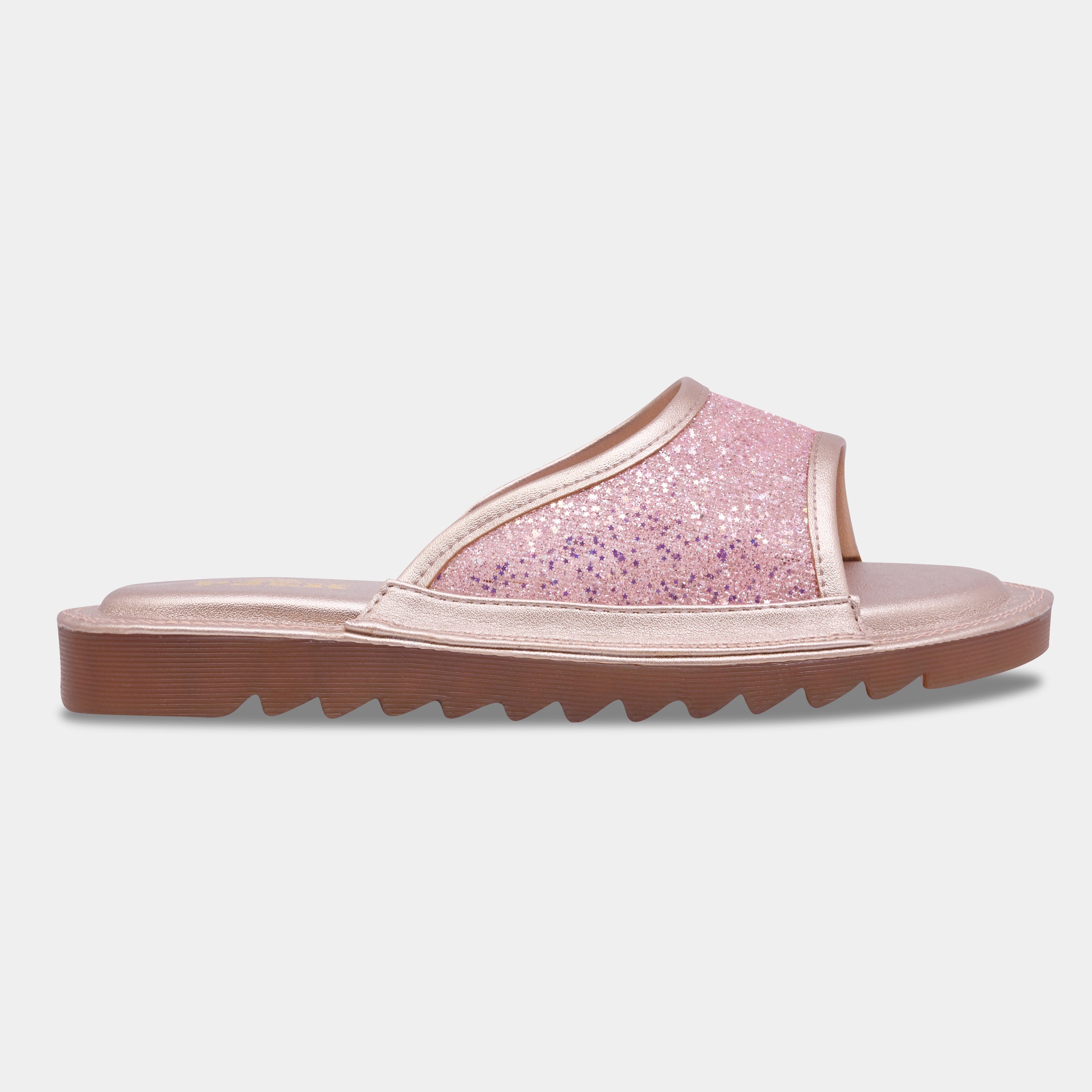 Glitter Slip On Flats for