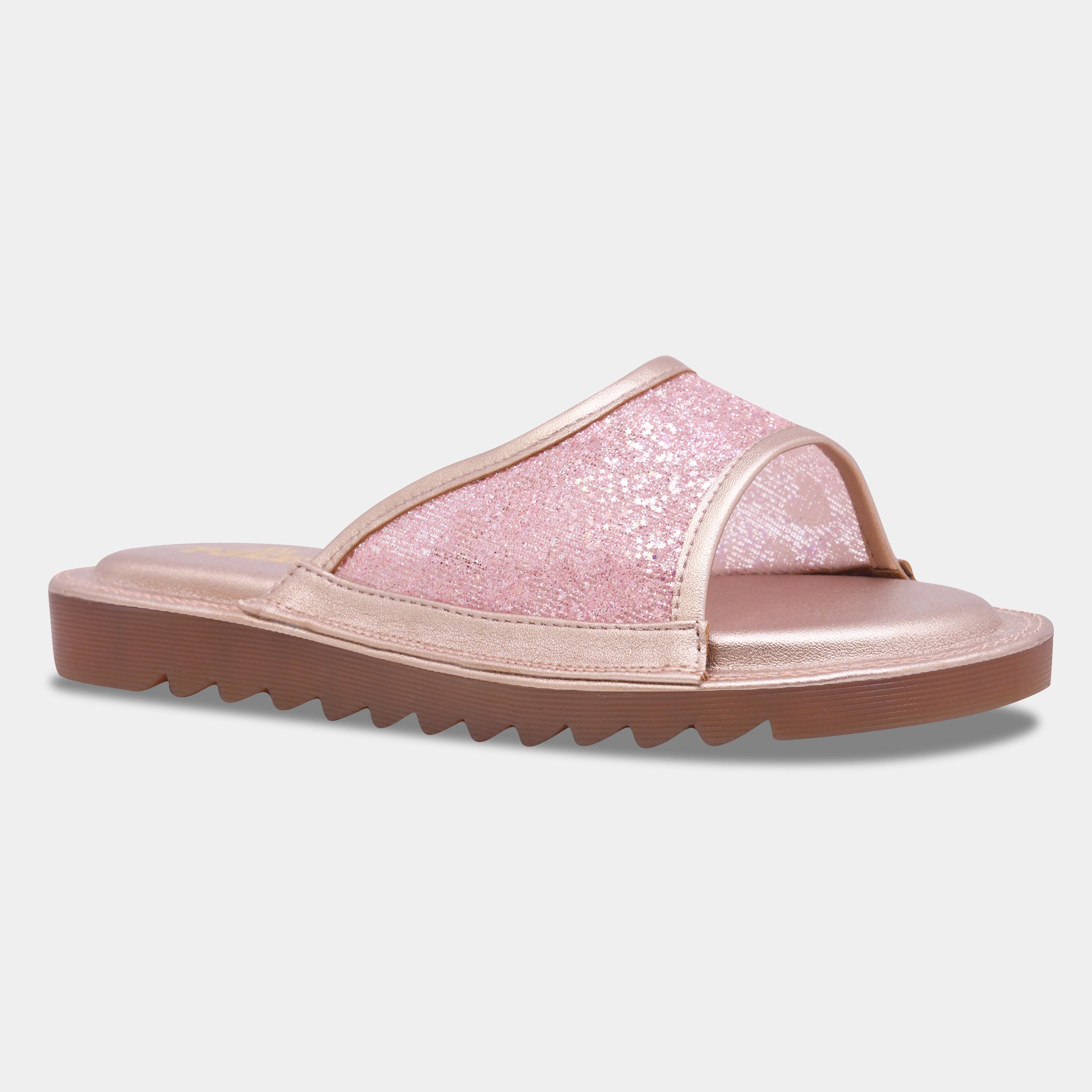 Glitter Slip On Flats for