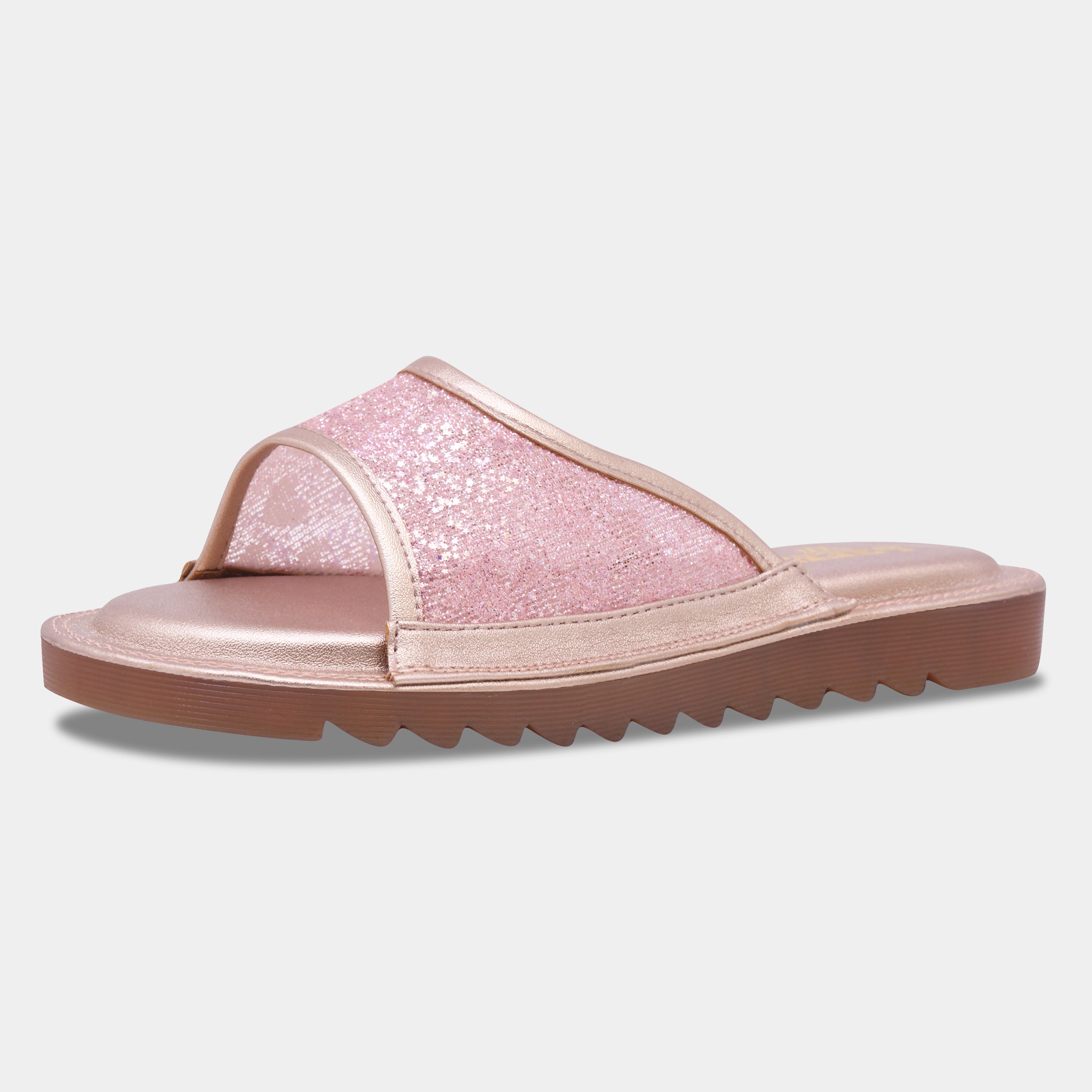 Glitter Slip On Flats for