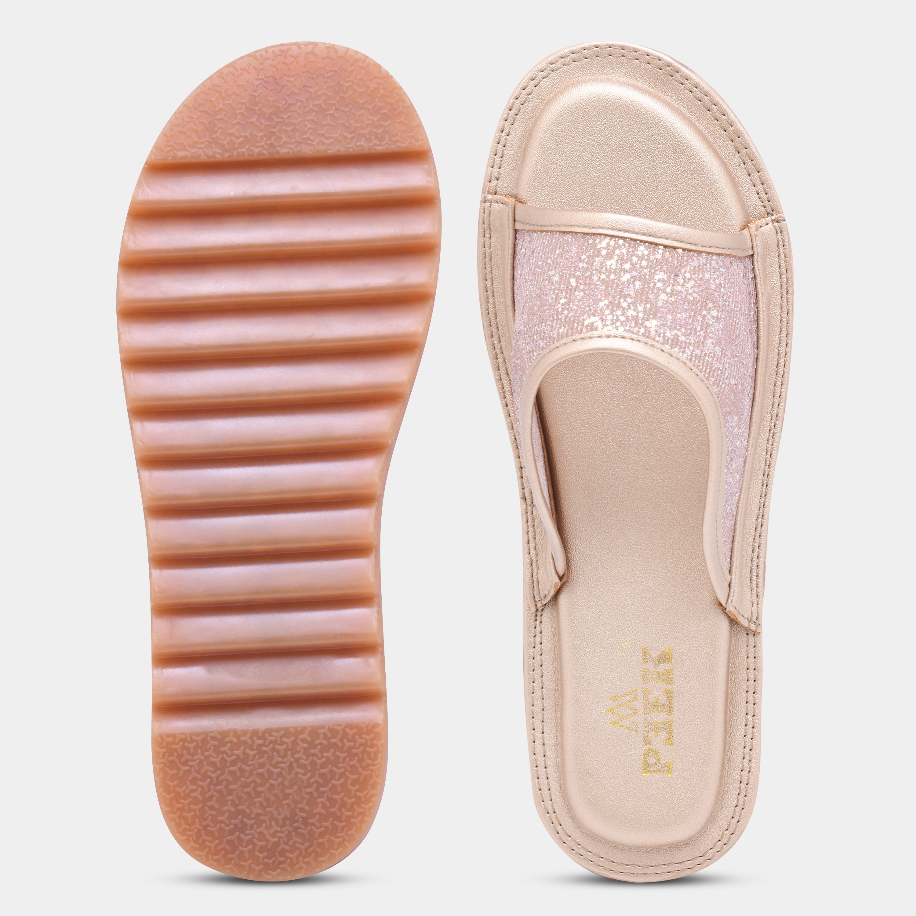 Glitter Slip On Flats for