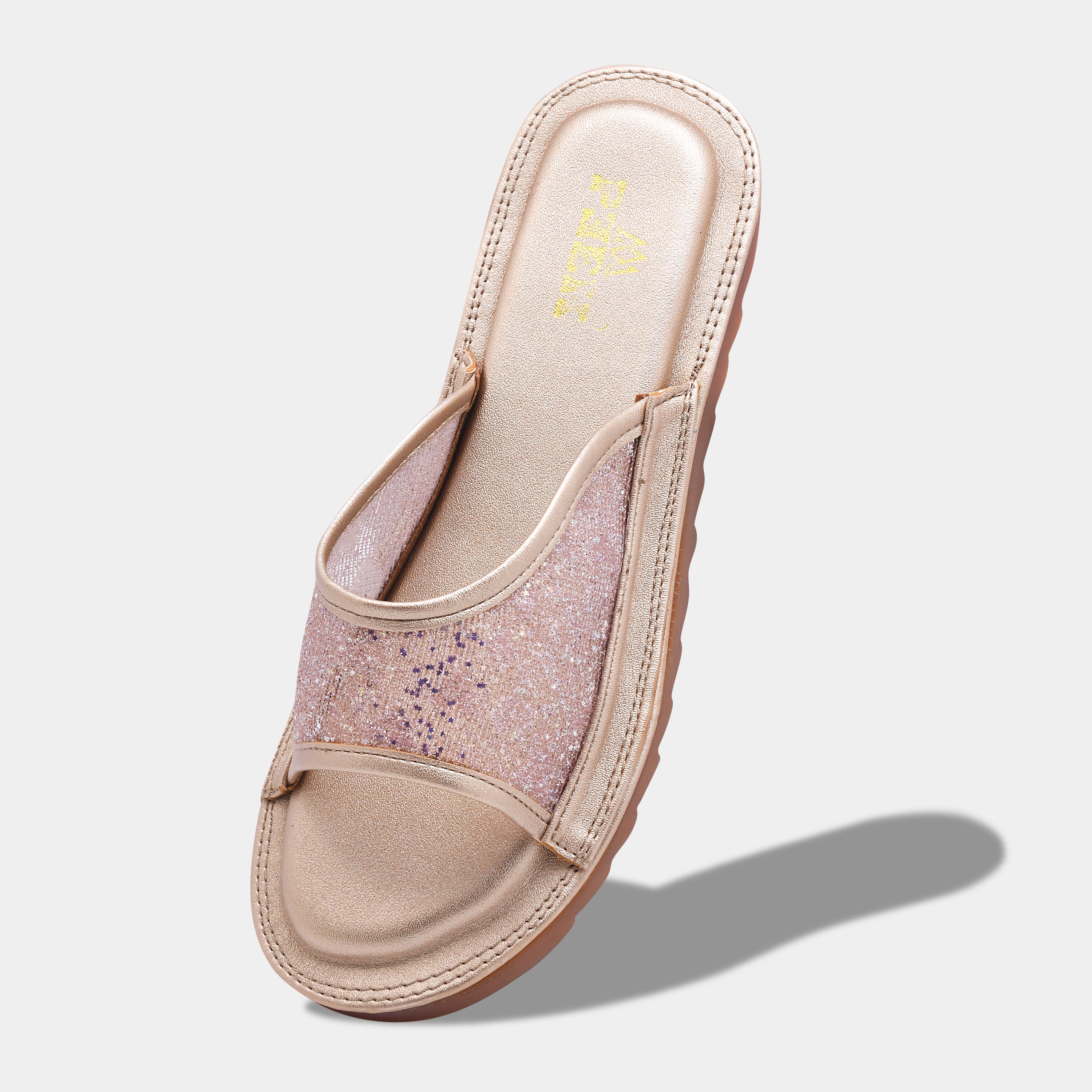 Glitter Slip On Flats for