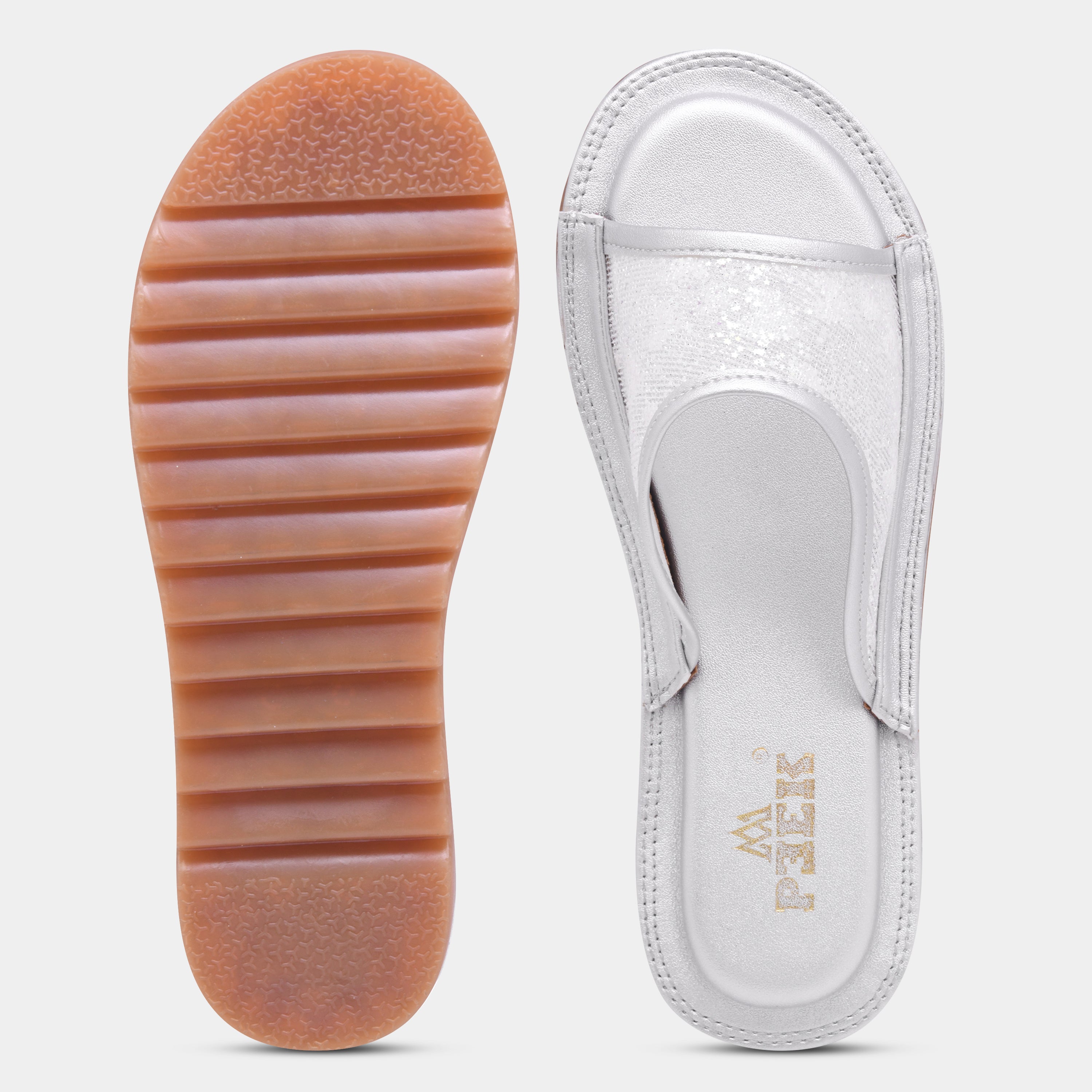 Glitter Slip On Flats for