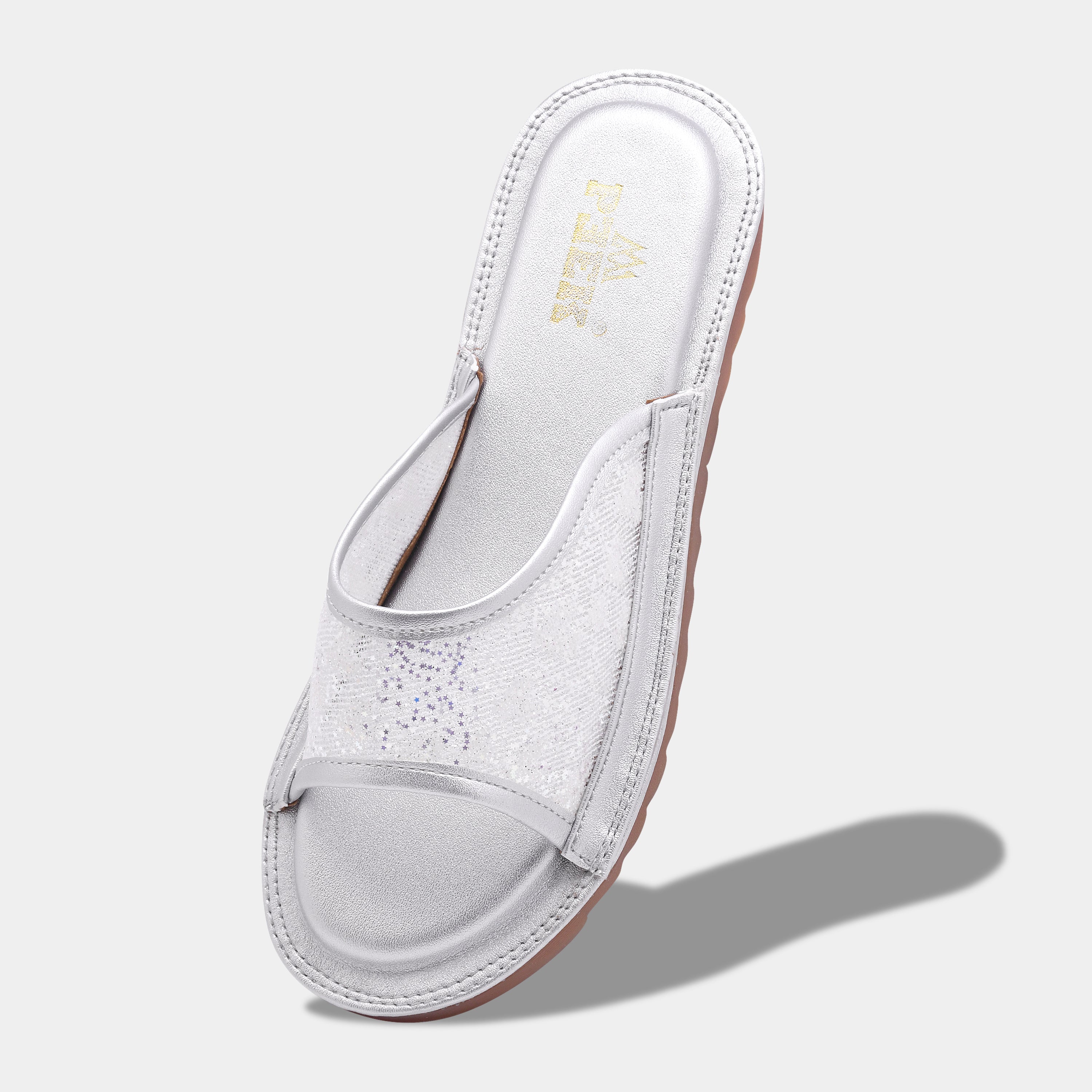 Glitter Slip On Flats for