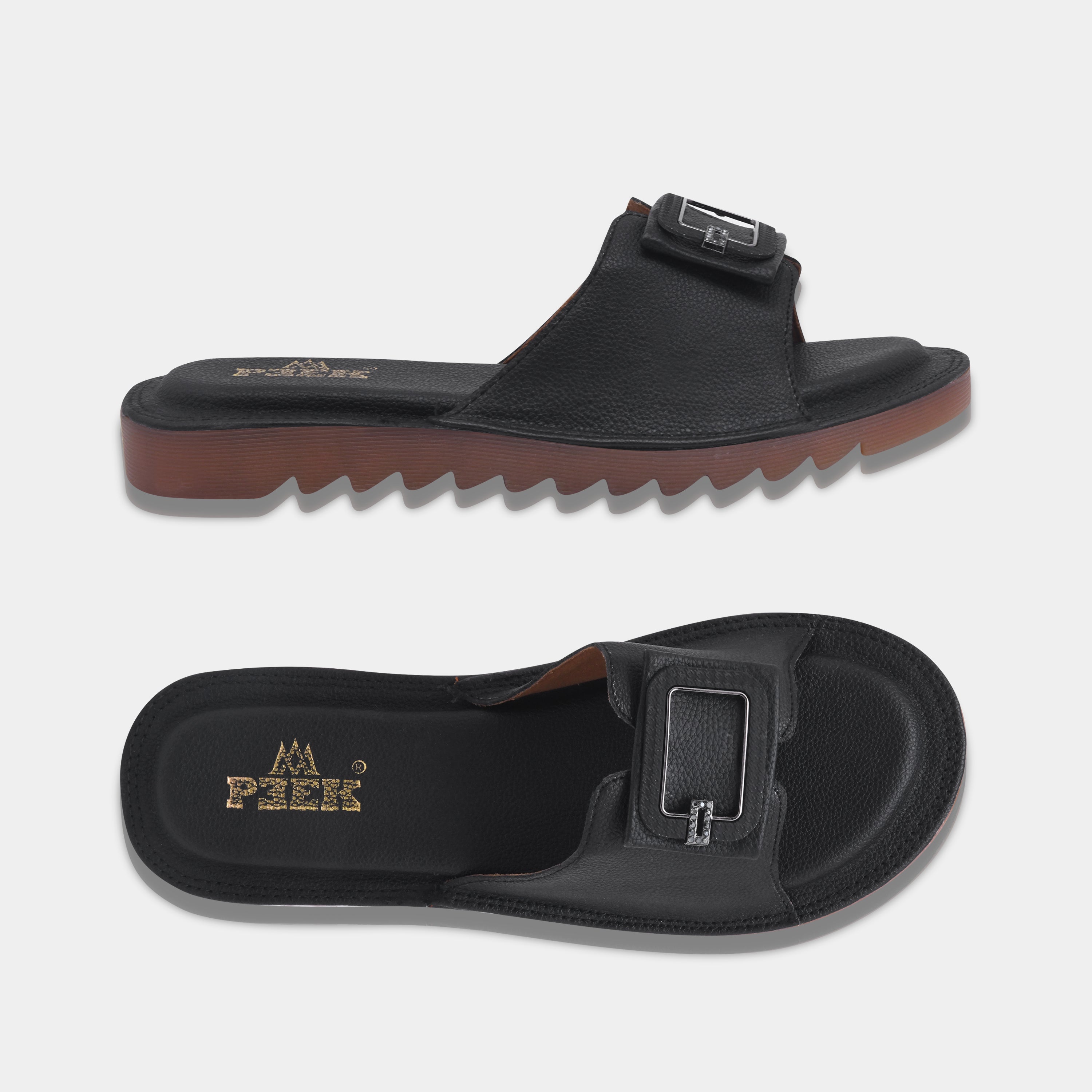 Showstopper Buckle Slip On Flats for