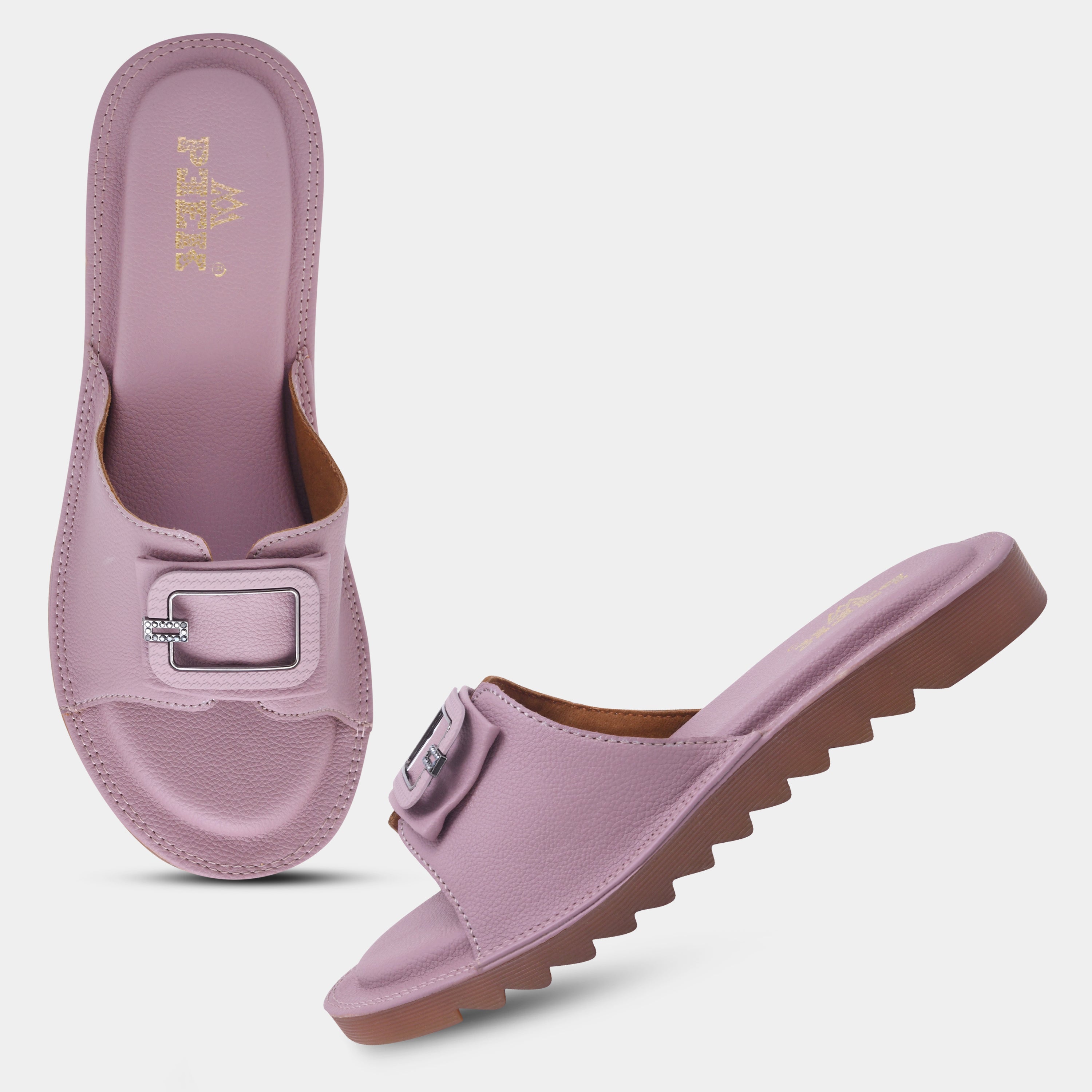 Showstopper Buckle Slip On Flats for
