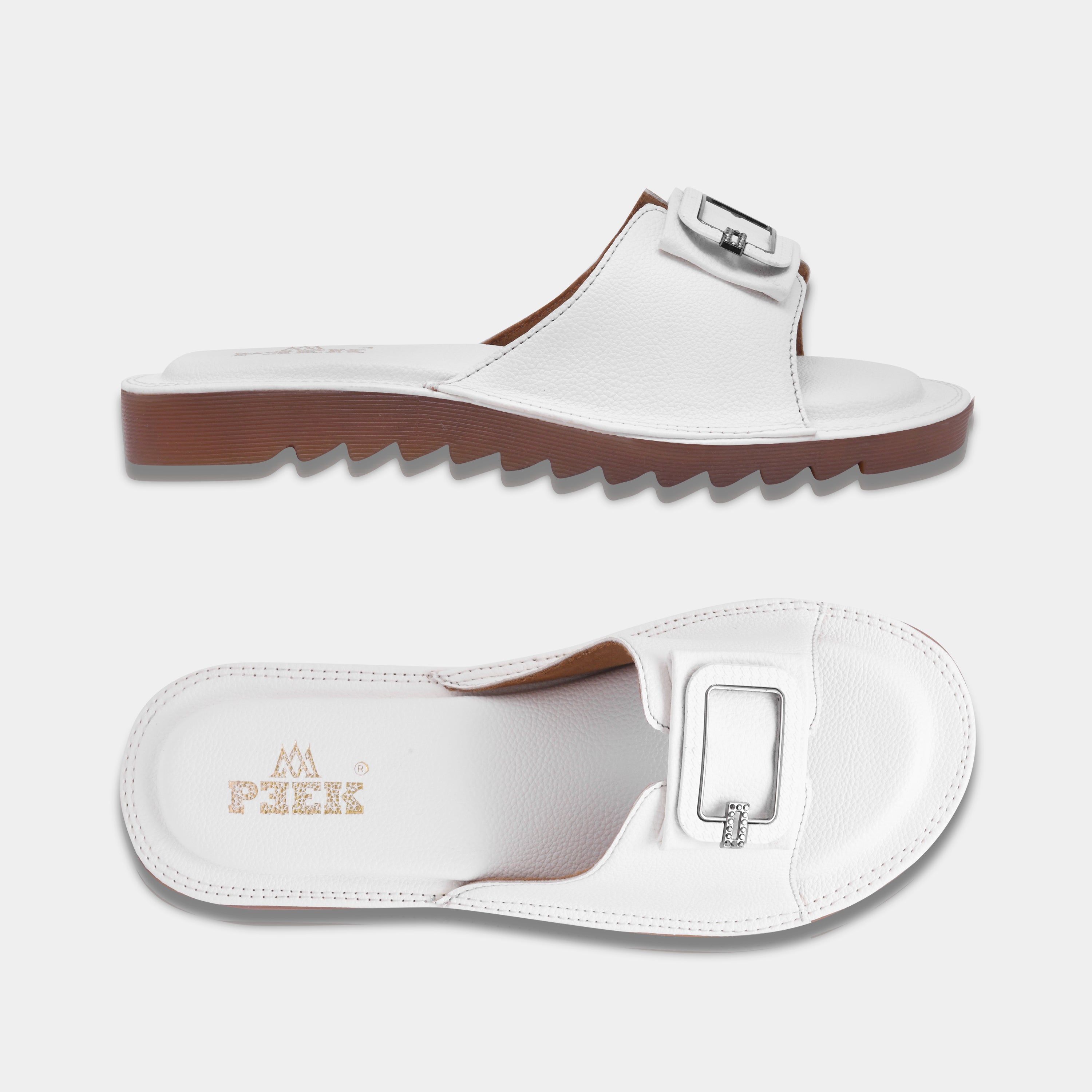 Showstopper Buckle Slip On Flats for