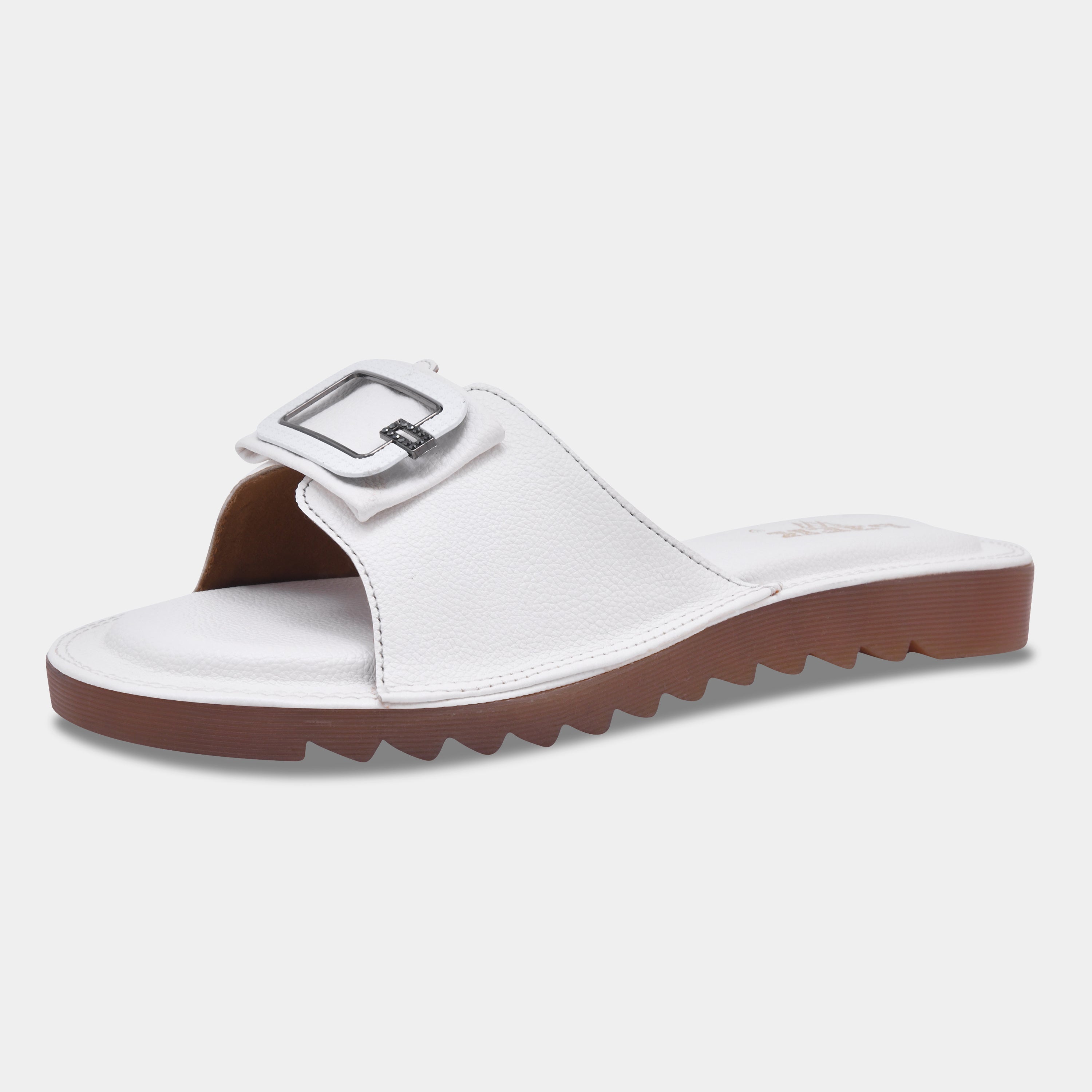 Showstopper Buckle Slip On Flats for