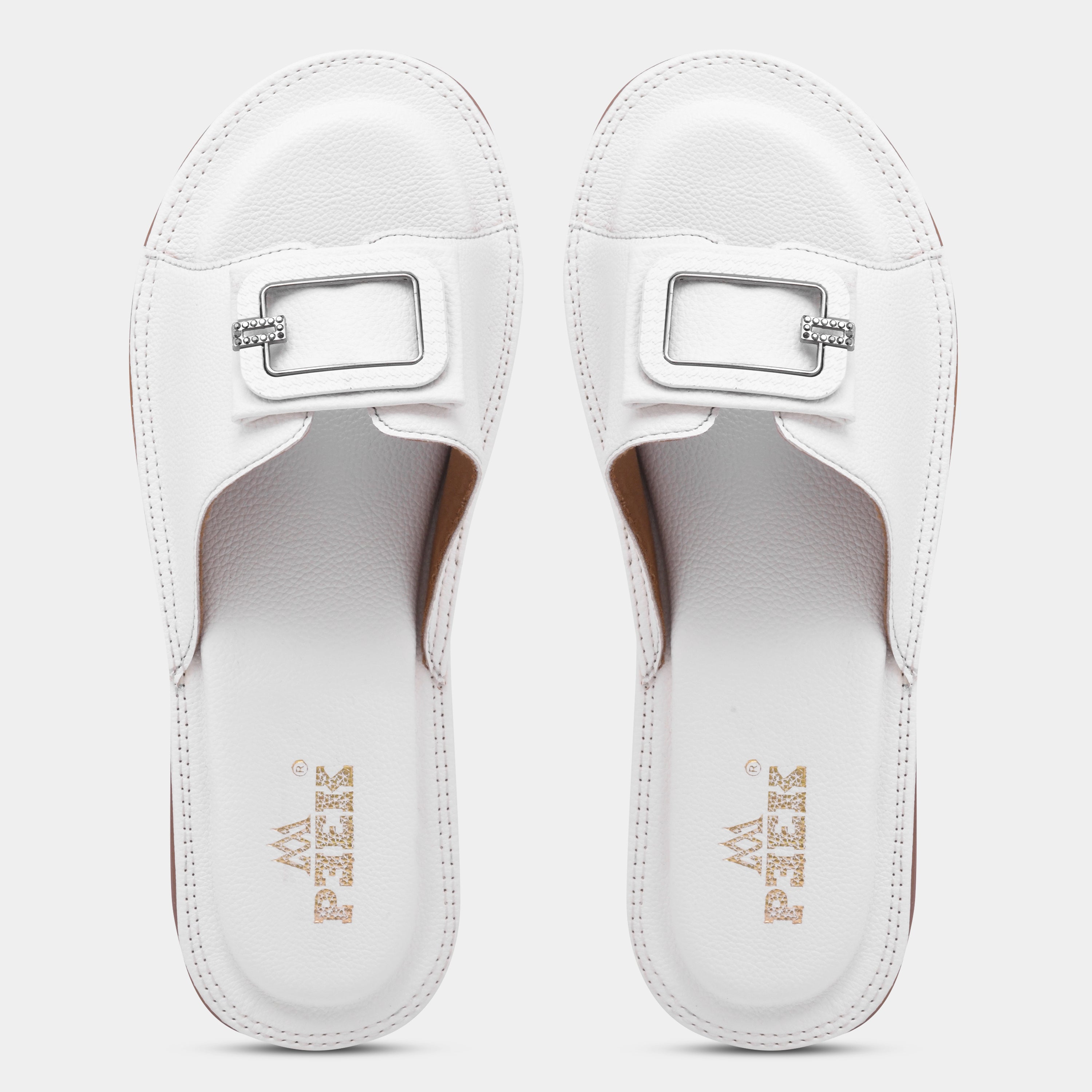 Showstopper Buckle Slip On Flats for