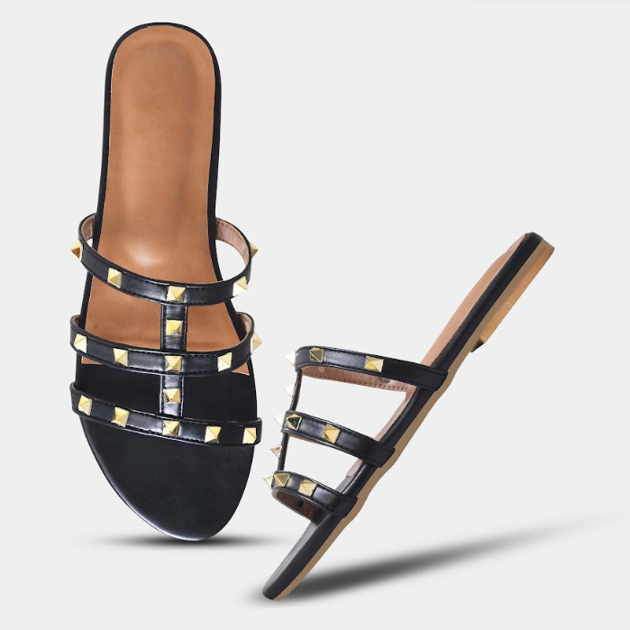 Kiara-1 Open Toe Women Flats