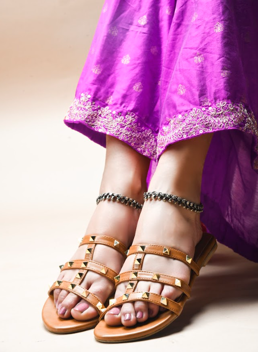 Kiara-1 Open Toe Women Flats