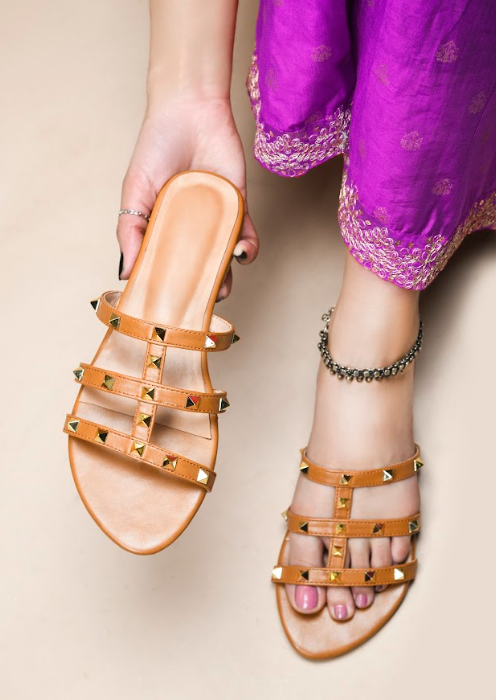 Kiara-1 Open Toe Women Flats