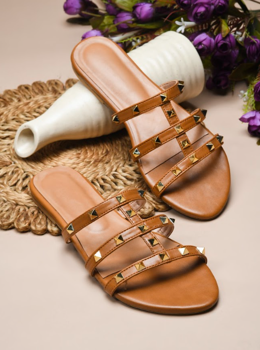 Kiara-1 Open Toe Women Flats