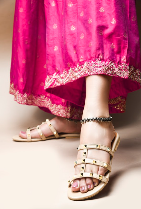 Kiara-1 Open Toe Women Flats